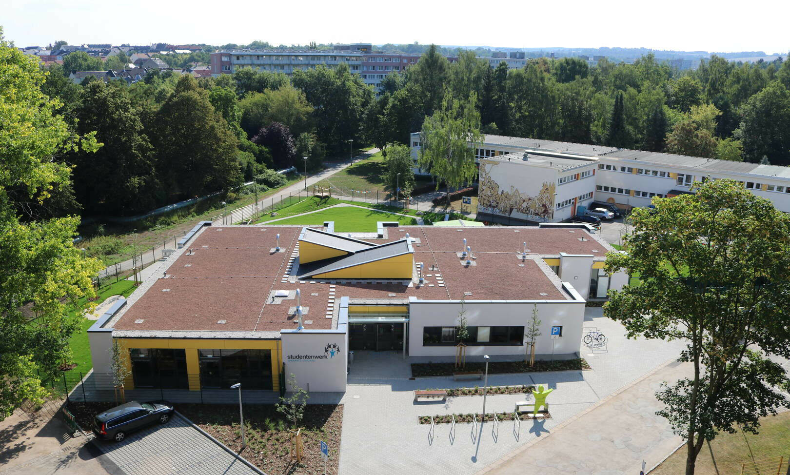 Gebäudeansicht der Kita Campulino